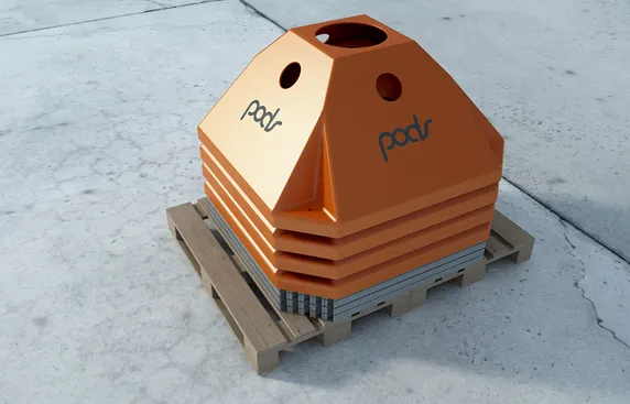 Our seabed platform has been designed to be stackable